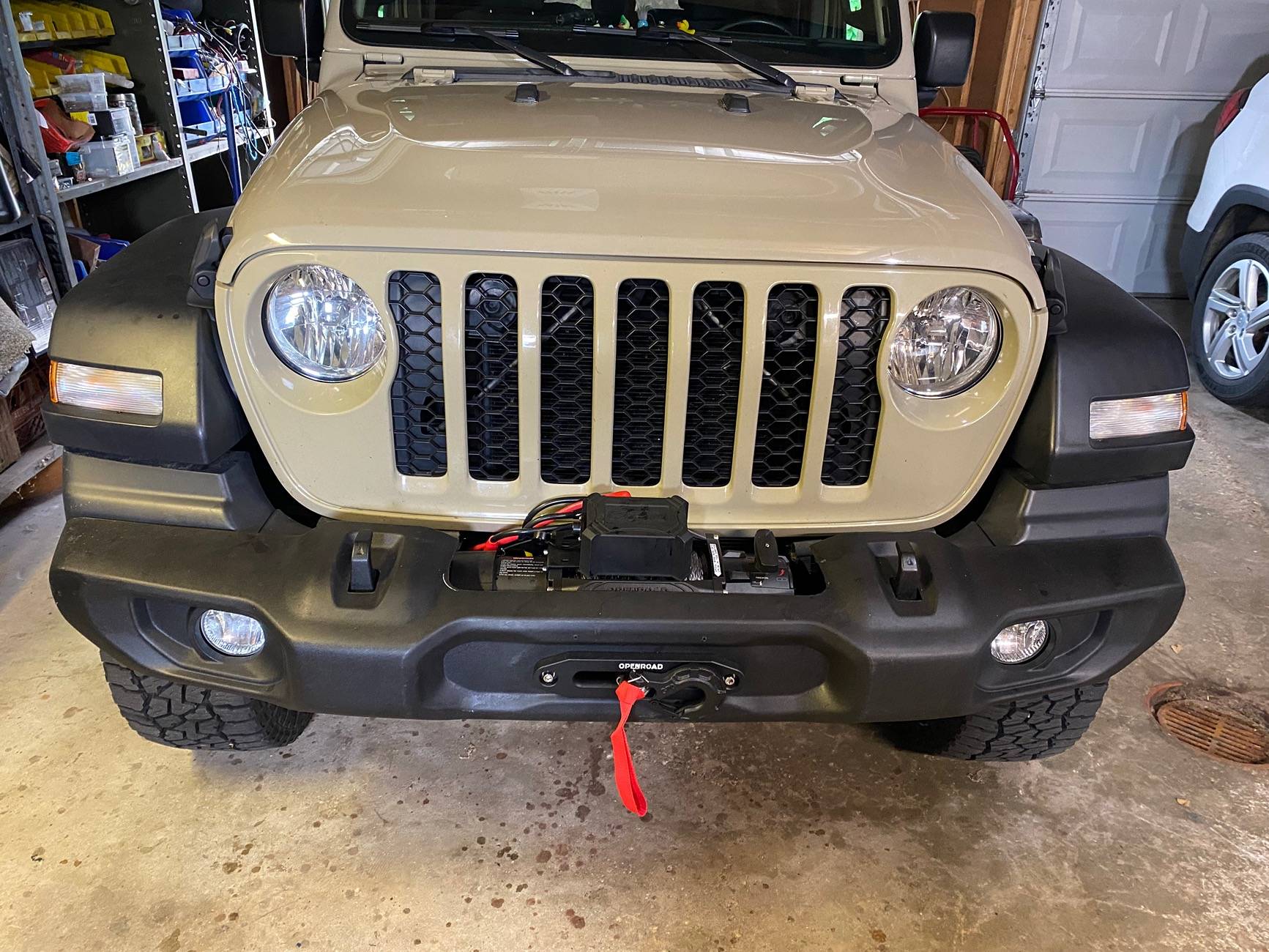 Jeep Gladiator Installed a winch on my stock (plastic) Rubicon bumper - DIY writeup IMG_3550