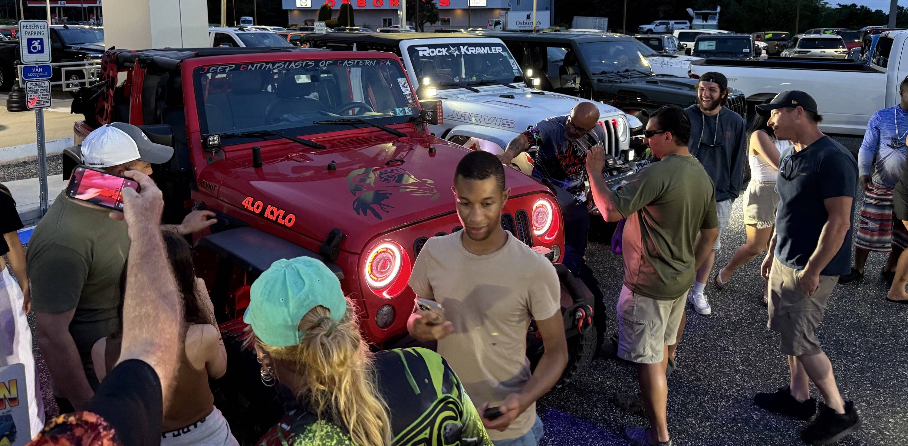 Jeep Gladiator ORACLE Light Party Lit Up the Sky at NJ Jeep Invasion! JeepCal Crowd