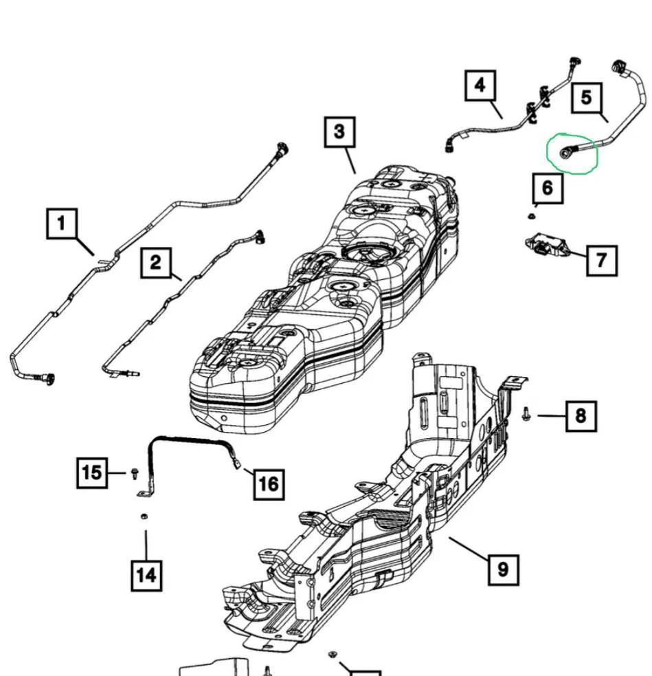 Jeep Gladiator I need help finding the correct fuel line part number 1753741497914-df