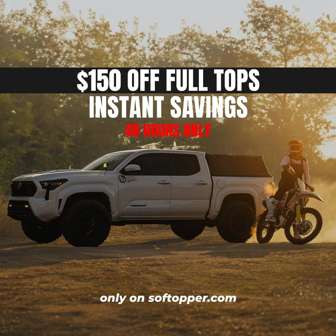Jeep Gladiator $150 Off Full Softopper Tops! 3. 1080x1080 Instagram Post (NO CTA) 1 (1)
