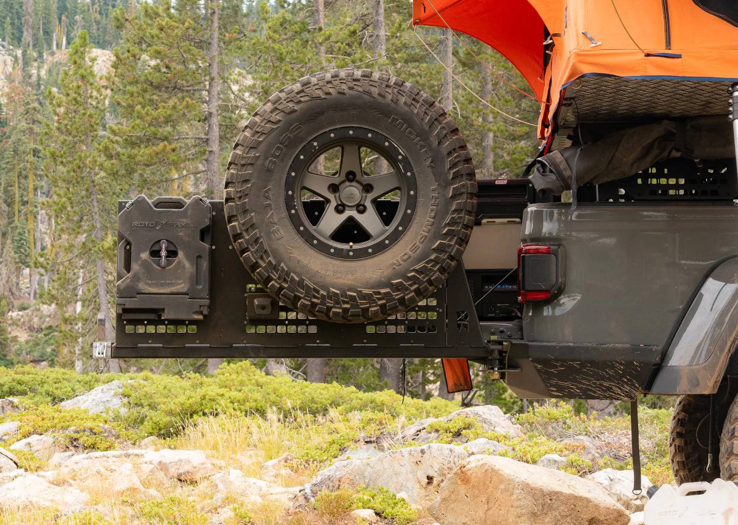 Jeep Gladiator Purchase advice on rear tailgate tire carrier GladiatorRearBumperTireCarrier-1