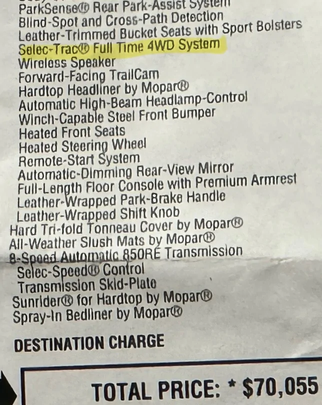 Jeep Gladiator Rock-Trac Full-Time 4x4 System? IMG_8081