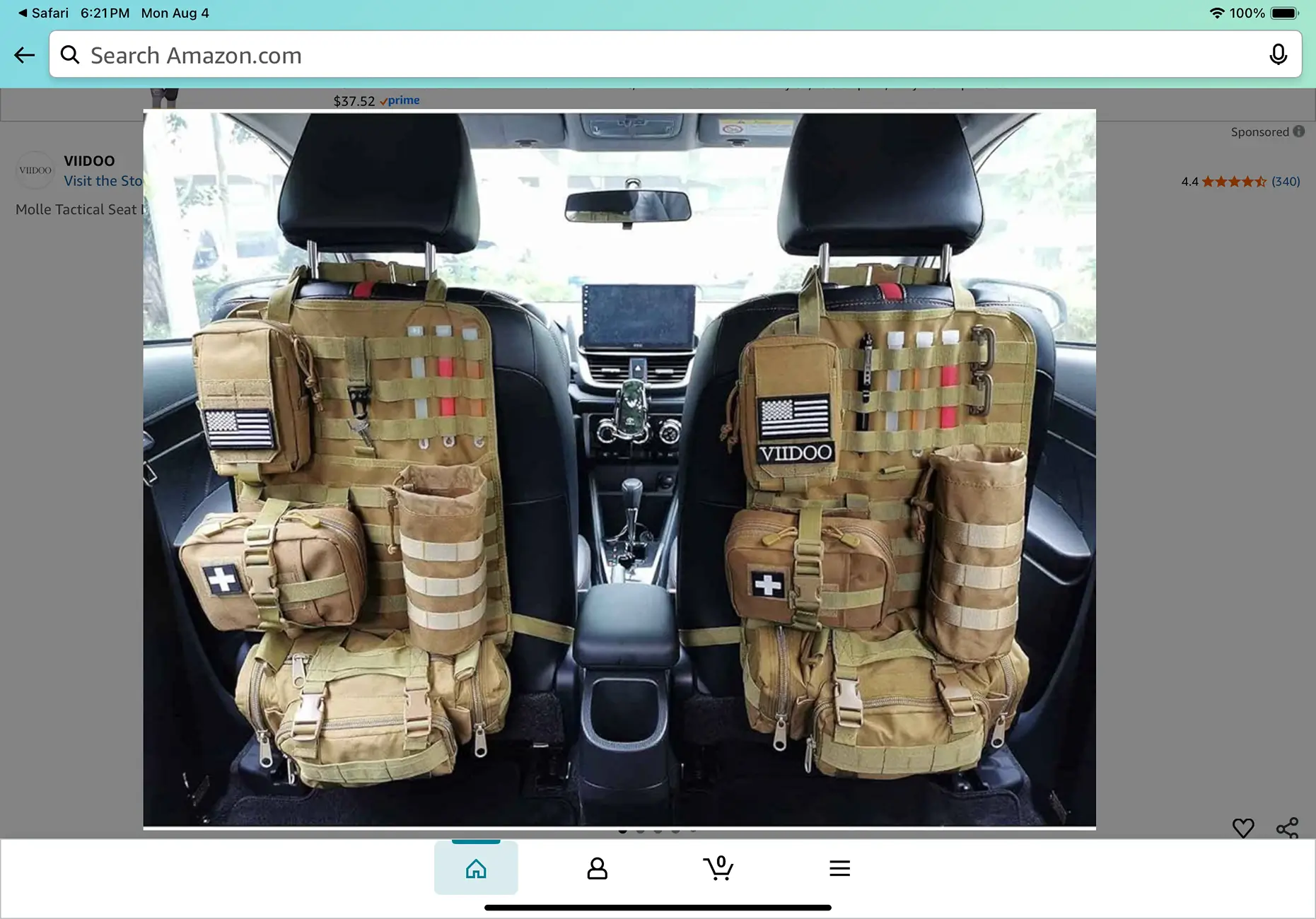 Jeep Gladiator Interior ‘soft’ Molle storage ? - behind the seat organizer ?? IMG_2017