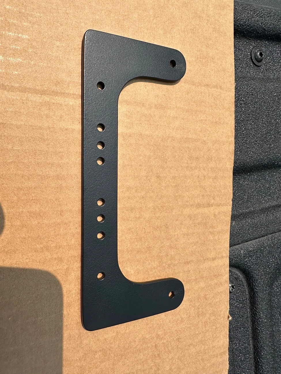 Jeep Gladiator C pillar GMRS external speaker mounting bracket IMG_4928