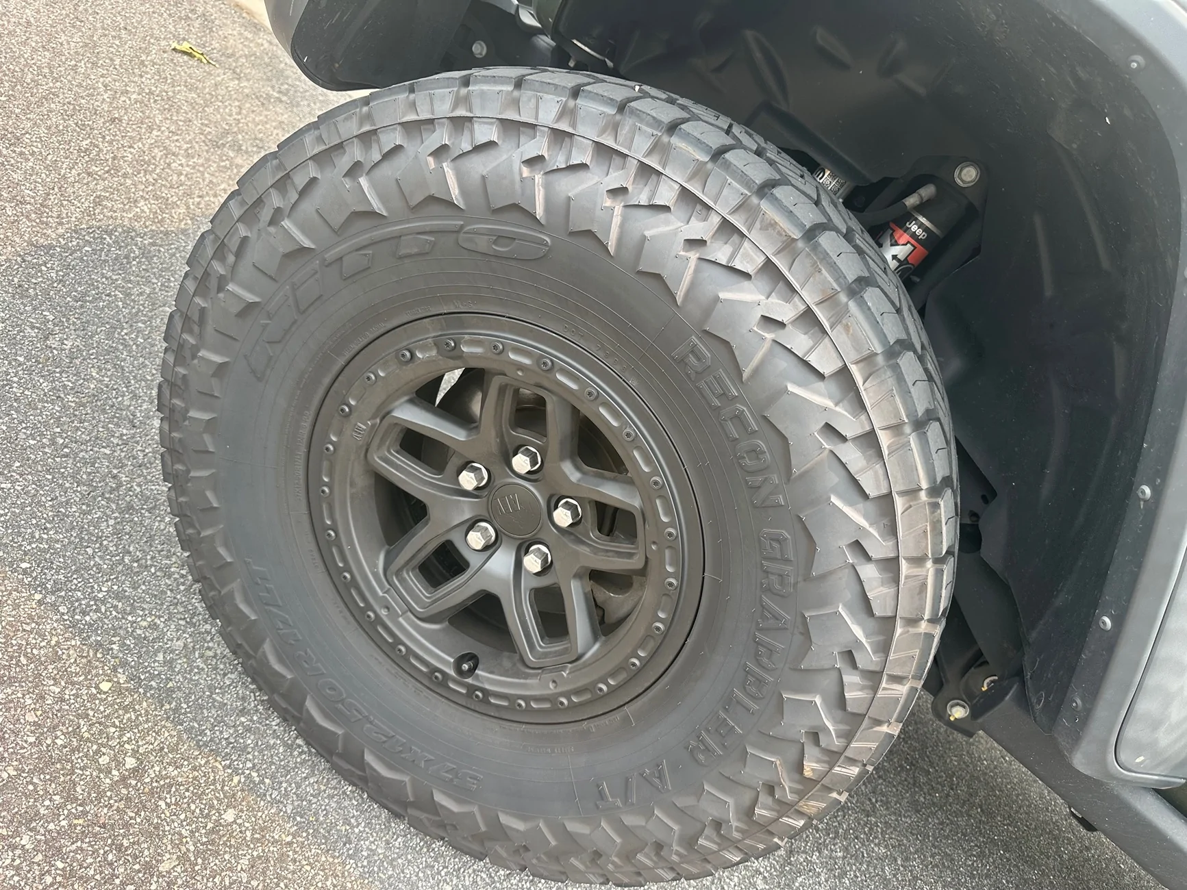 Jeep Gladiator (4) AEV Borah Wheels with 37x12.5x17 Nitto Recon Grapplers IMG_6672