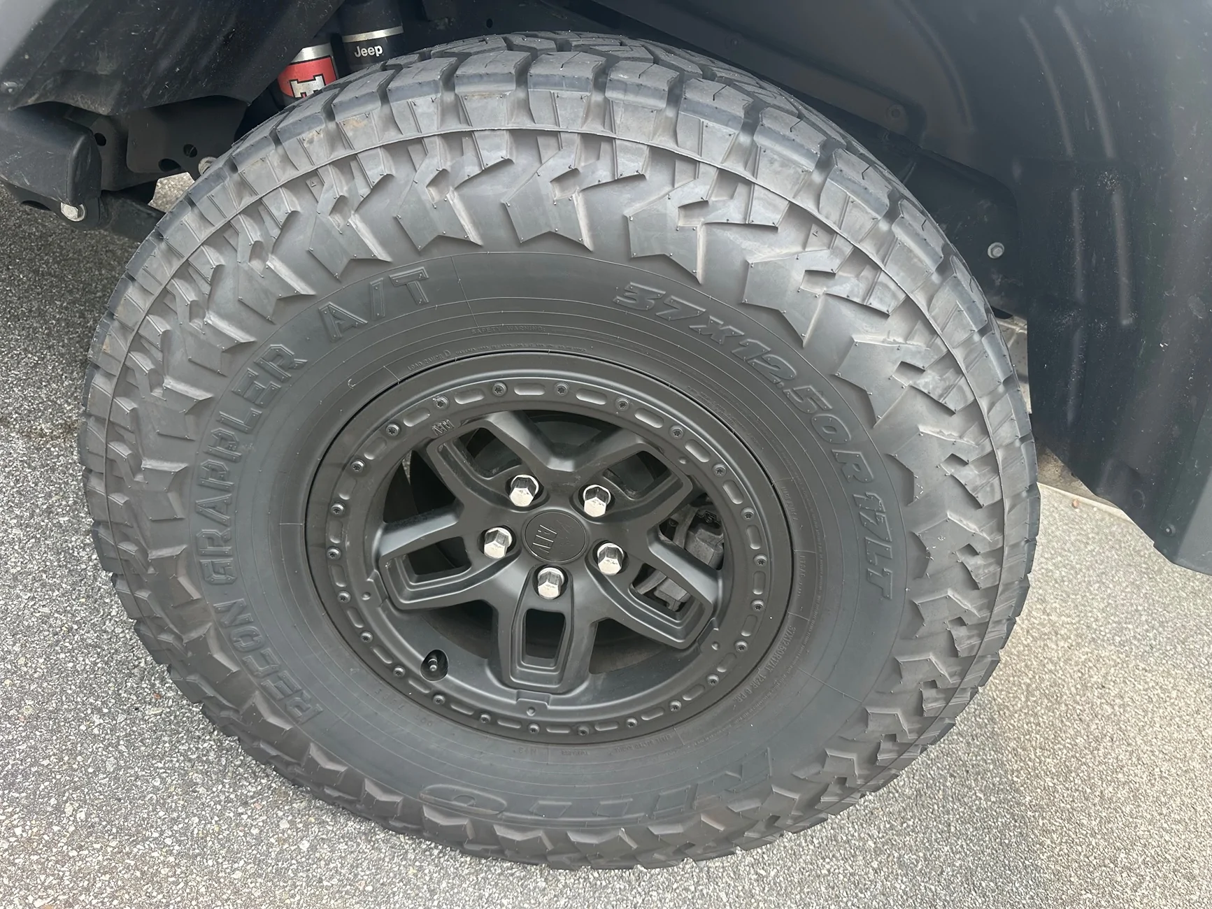 Jeep Gladiator (4) AEV Borah Wheels with 37x12.5x17 Nitto Recon Grapplers IMG_6671
