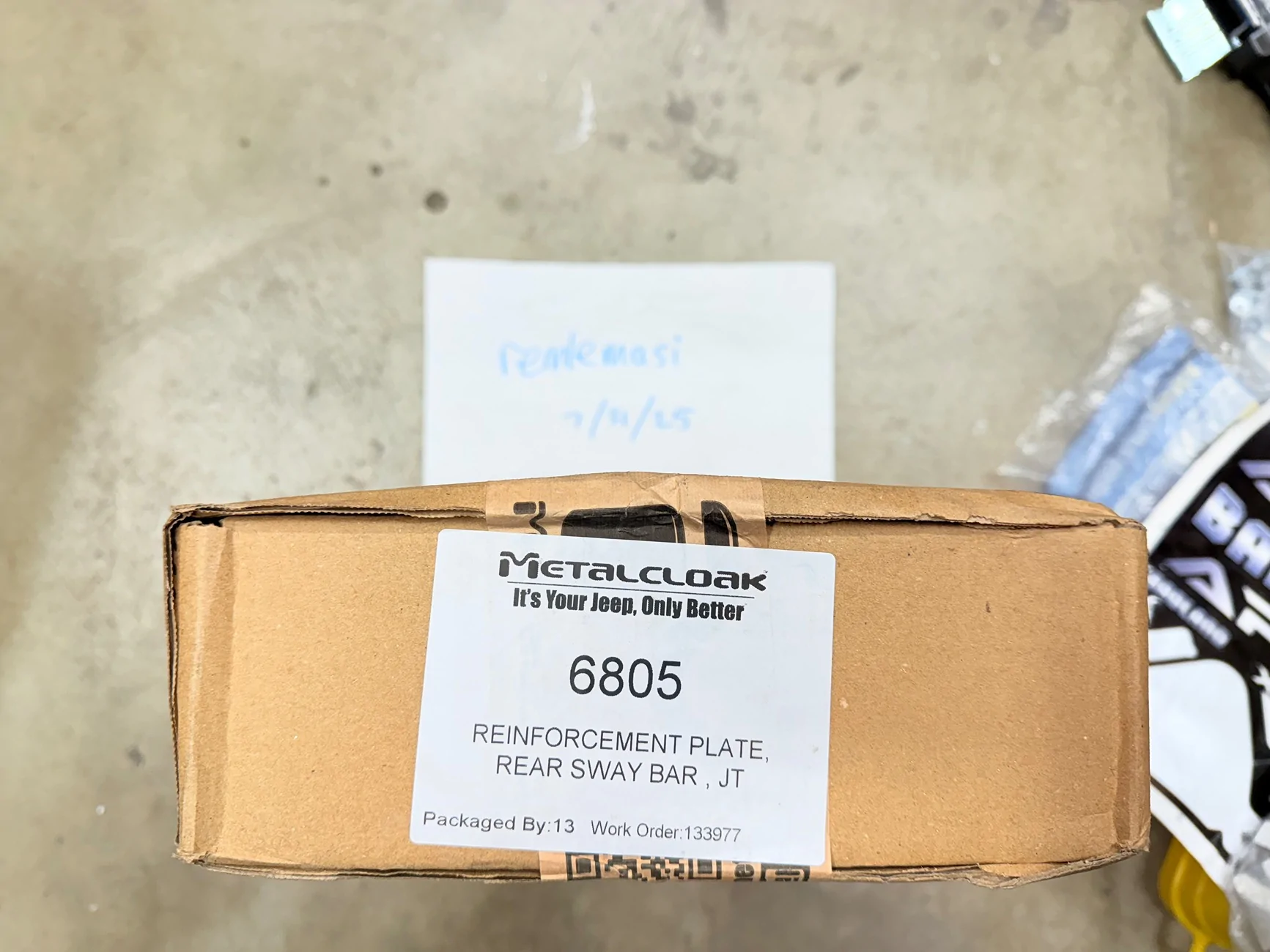 Jeep Gladiator MetalCloak Rear Sway Bar Reinforcement & Repair Bracket IMG_2865