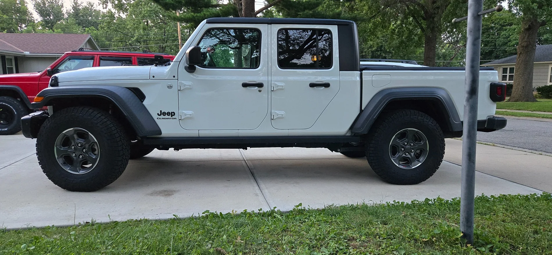 Jeep Gladiator Piecing together a good 2 inch lift. 20250807_202156