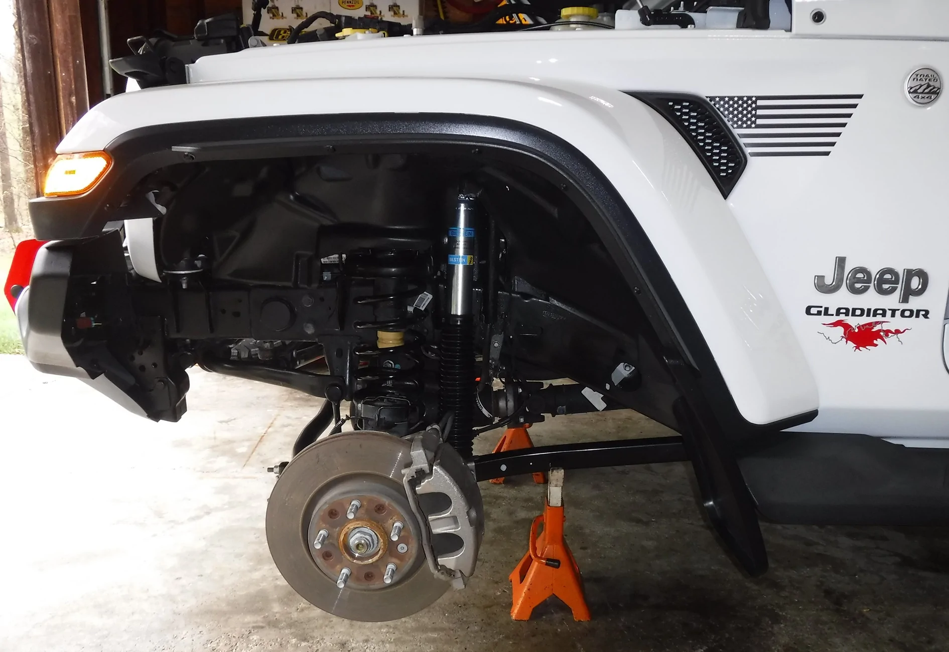 Jeep Gladiator Which shock?  Stock height. DSCF5308