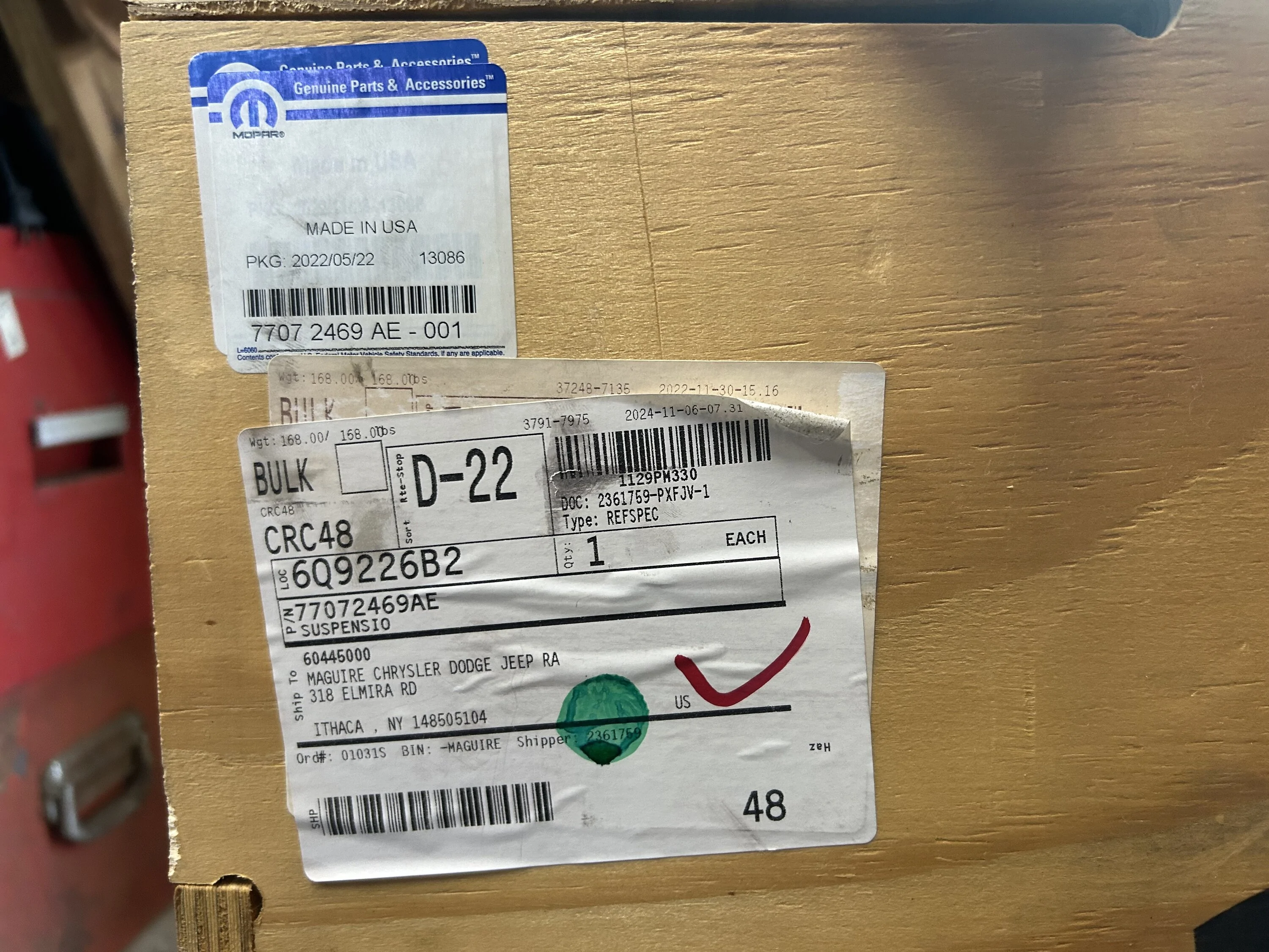 Jeep Gladiator Price Drop: New Mopar 2" diesel lift kit w/Fox shocks, in crate $800 IMG_9996
