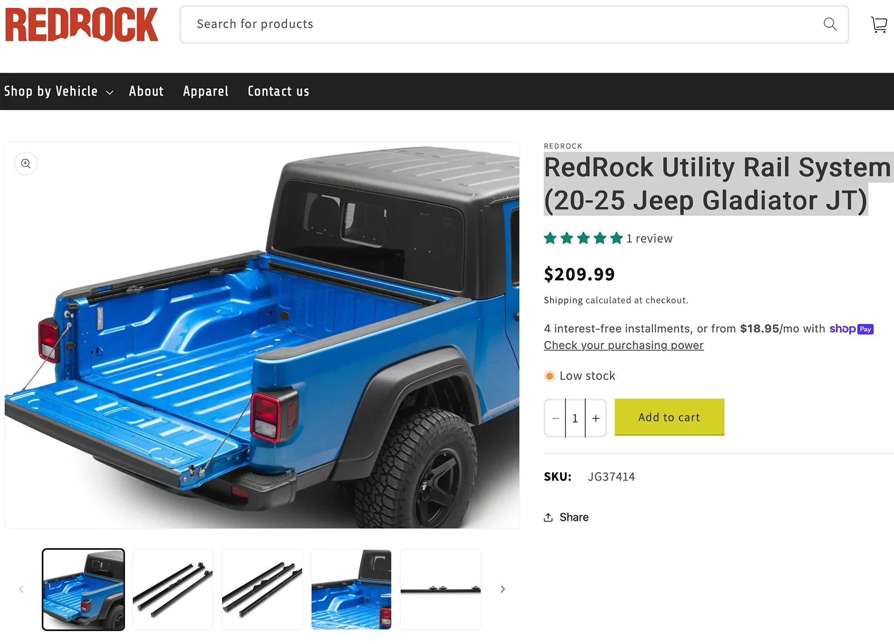 Jeep Gladiator Aftermarket Trail Rails - best recommendations / options? Screenshot 2025-08-08 at 6.54.05 PM