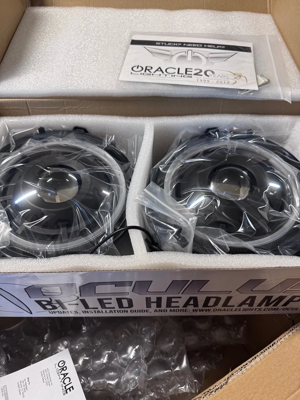 Jeep Gladiator NIB Oracle BI-LED Headlamps and Fog lights IMG_3571