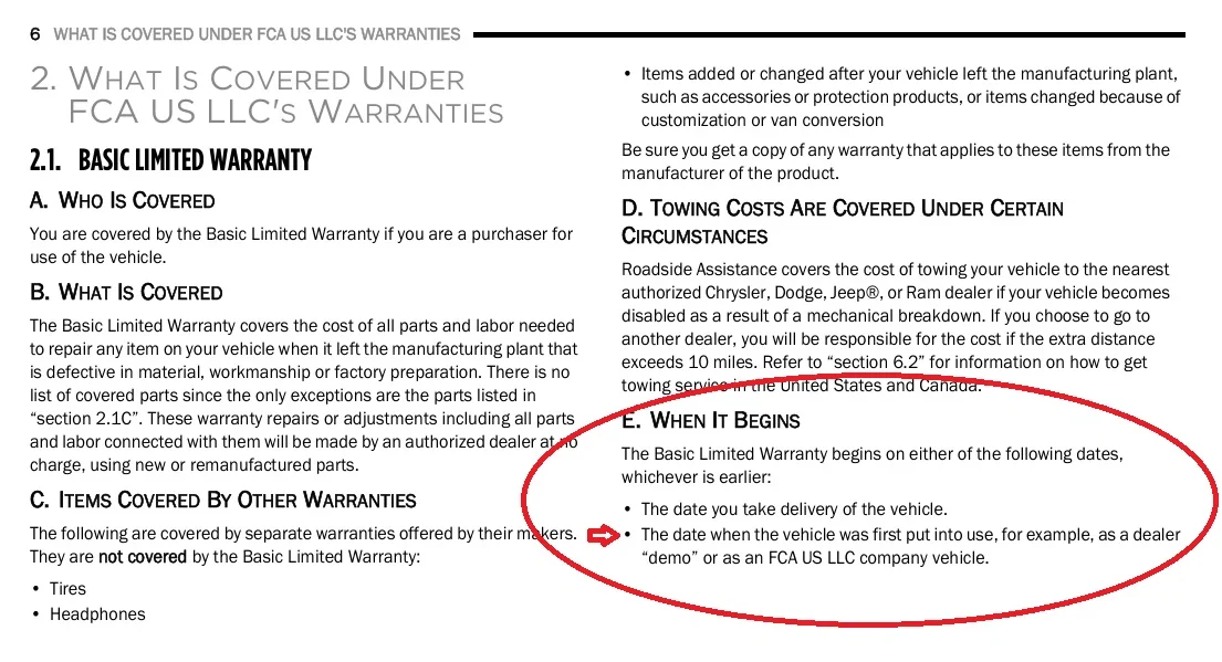 Jeep Gladiator warranty warranty