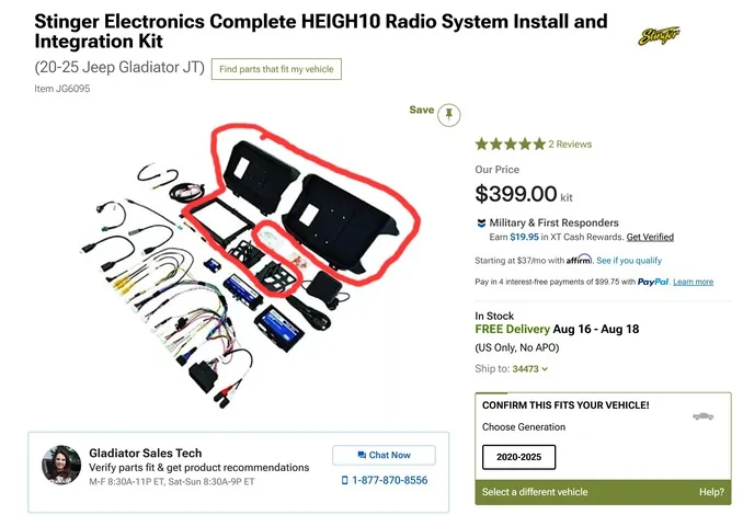 Jeep Gladiator Stinger Heigh10 Radio - $500 obo Screenshot_1