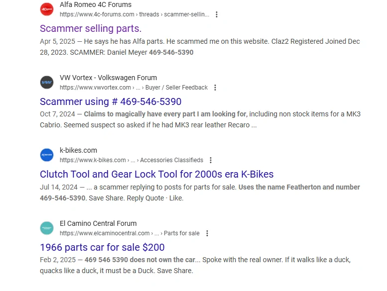 Jeep Gladiator Scammer using # 469-546-5390 1754932279796-v3
