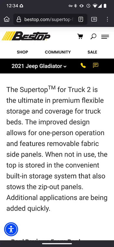 Jeep Gladiator Disappointed in Bestop - Supertop for Truck 2 Screenshot_20250801-003415