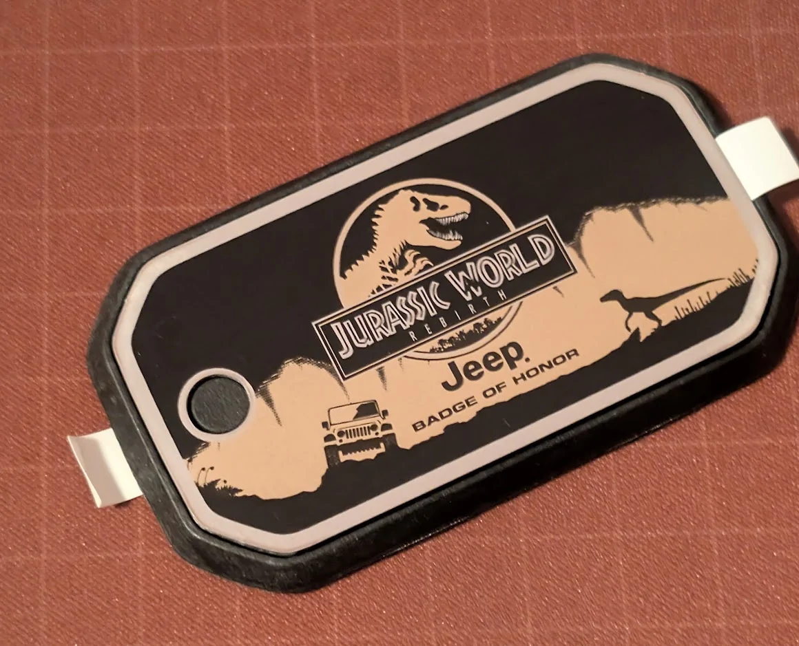 Jeep Gladiator Bro,  These Jurassic Park badges are nuts PXL_20250825_064253805.NIGHT~2