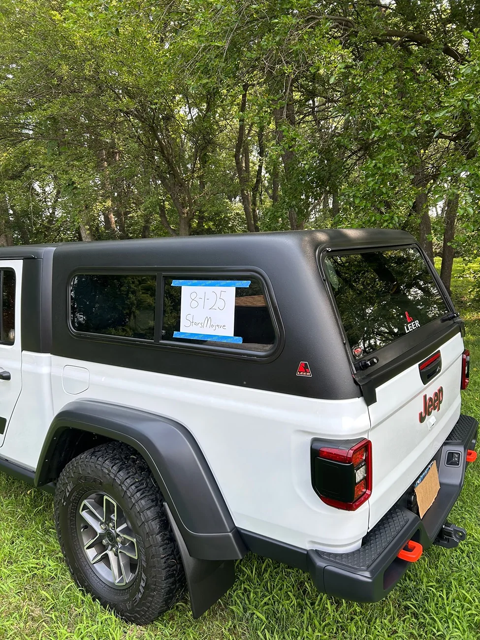 Jeep Gladiator Gladiator Topper, LEER 100S IMG_0650