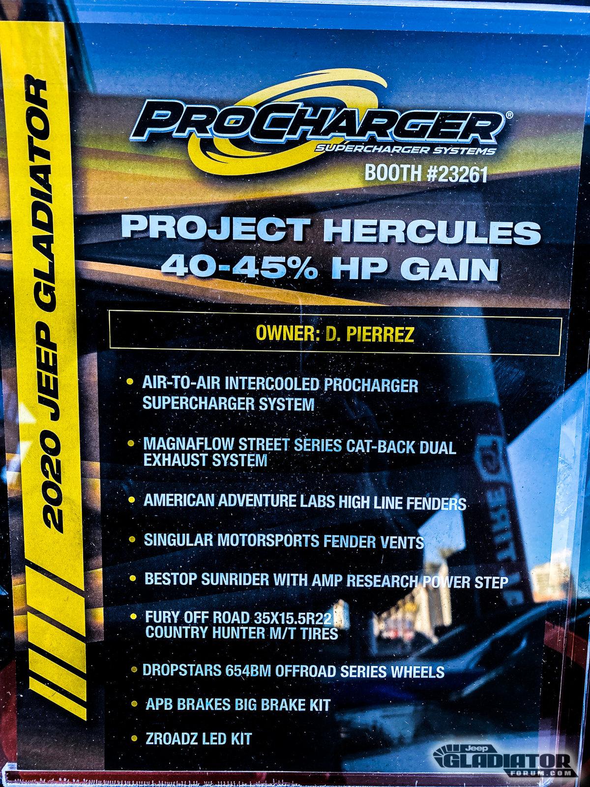 Jeep Gladiator ProCharger Project Hercules Gladiator Build [SEMA 2019] ProCharger-Project-Hercules-Gladiator-Build-SEMA-2019-1