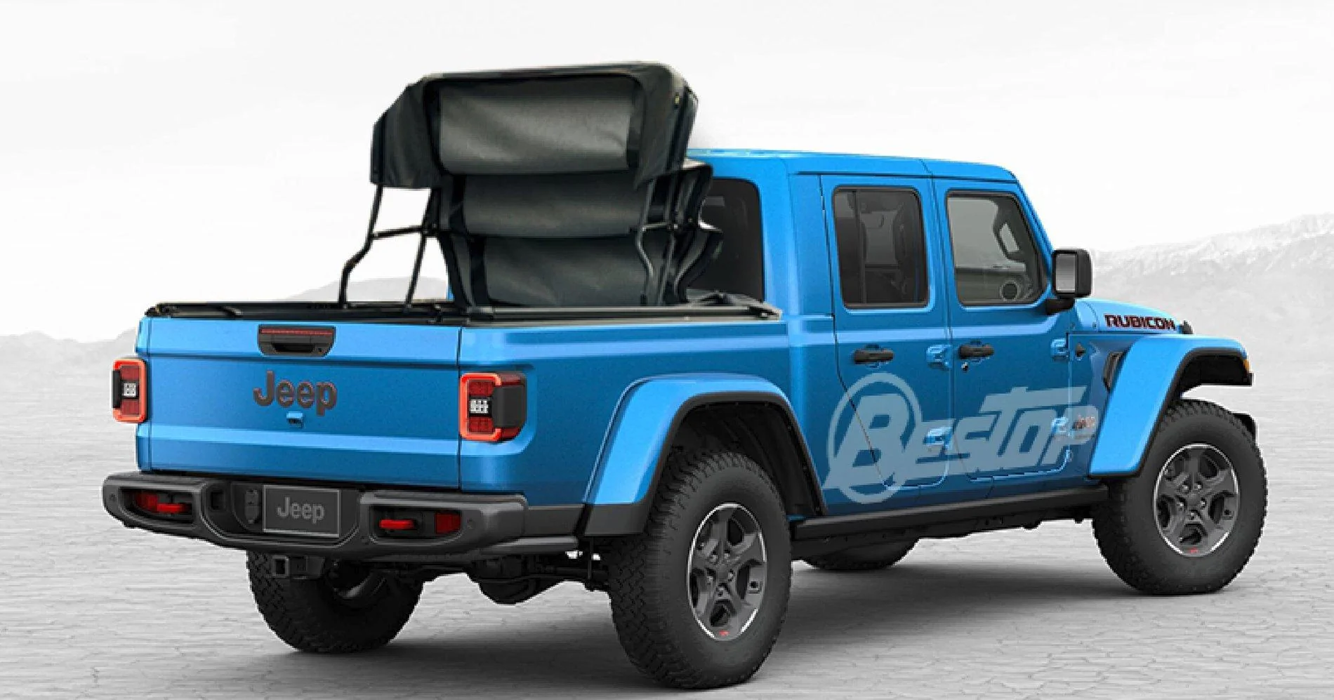 Jeep Gladiator Bestop Gladiator Rubicon Build [SEMA 2019] Supertop 4 Truck folding with HT3 Hardto