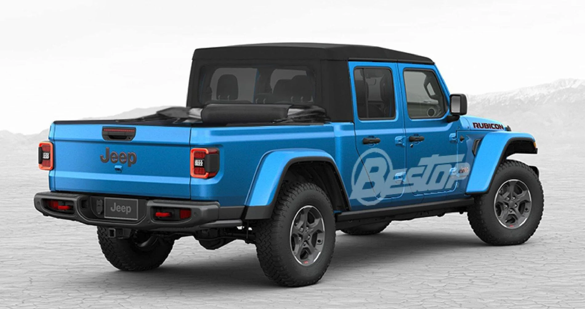 Jeep Gladiator Bestop Gladiator Rubicon Build [SEMA 2019] Supertop 4 Truck Downstacked with OEM softto