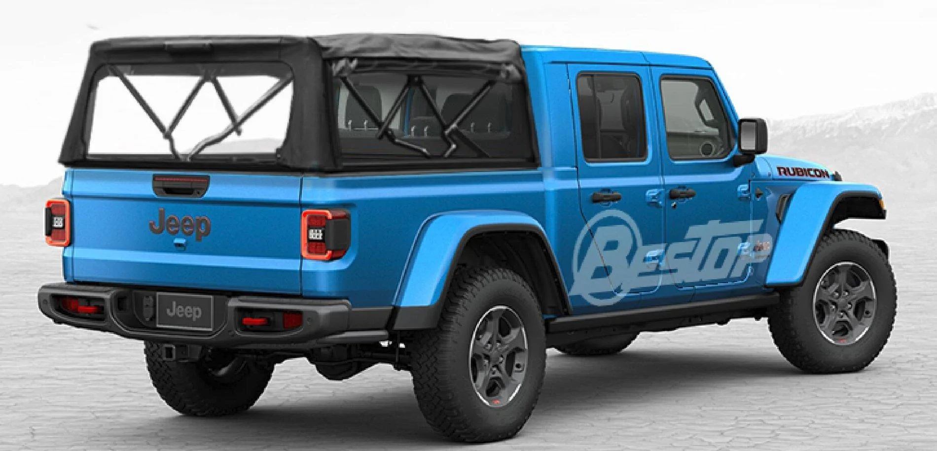 Jeep Gladiator Bestop Gladiator Rubicon Build [SEMA 2019] Supertop 4 Truck no windows with HT3 Hardto