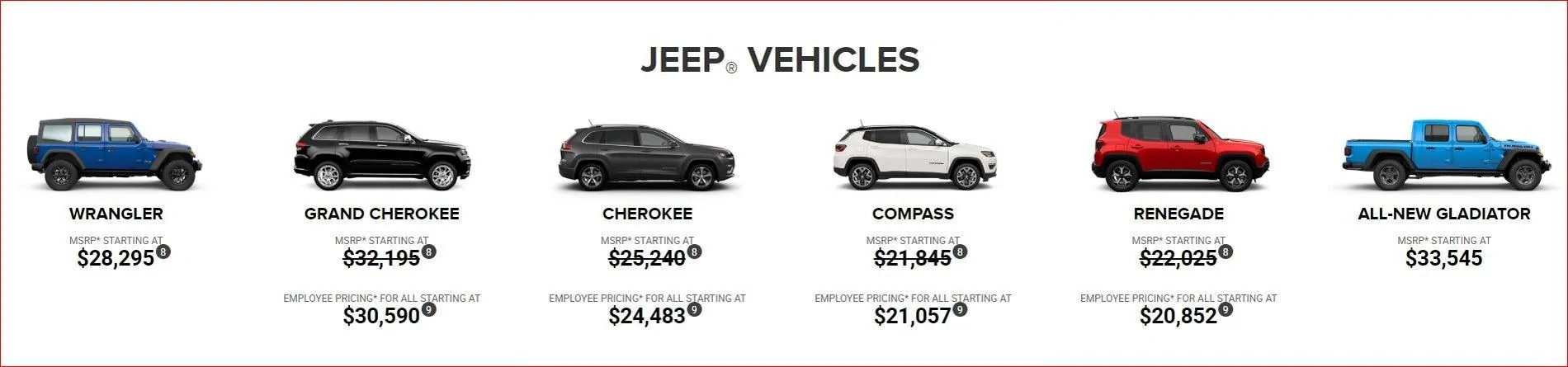 Jeep Gladiator Gladiator At Employee Pricing 111