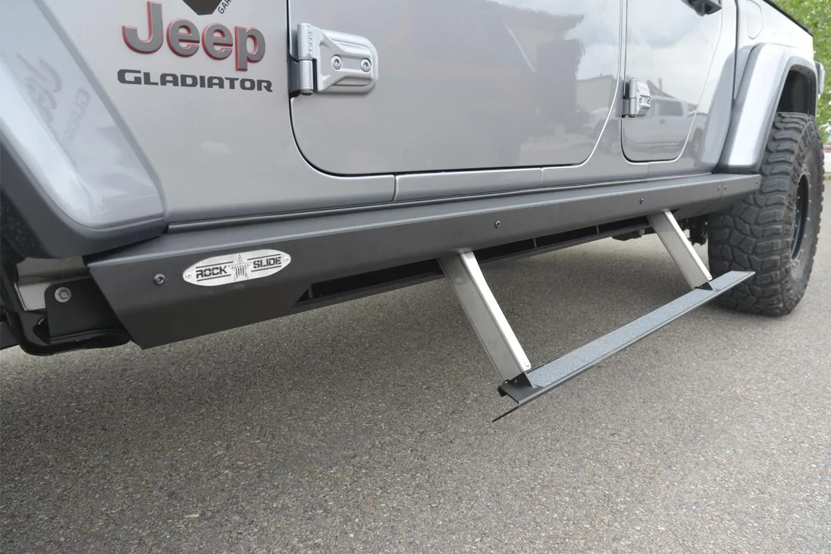 Jeep Gladiator Request: Side Steps photos rock-slide-engineering-rse-power-step-sliders-jeep-gladiator-jt-bd-ss-200-jt4-bdss200jt4-2