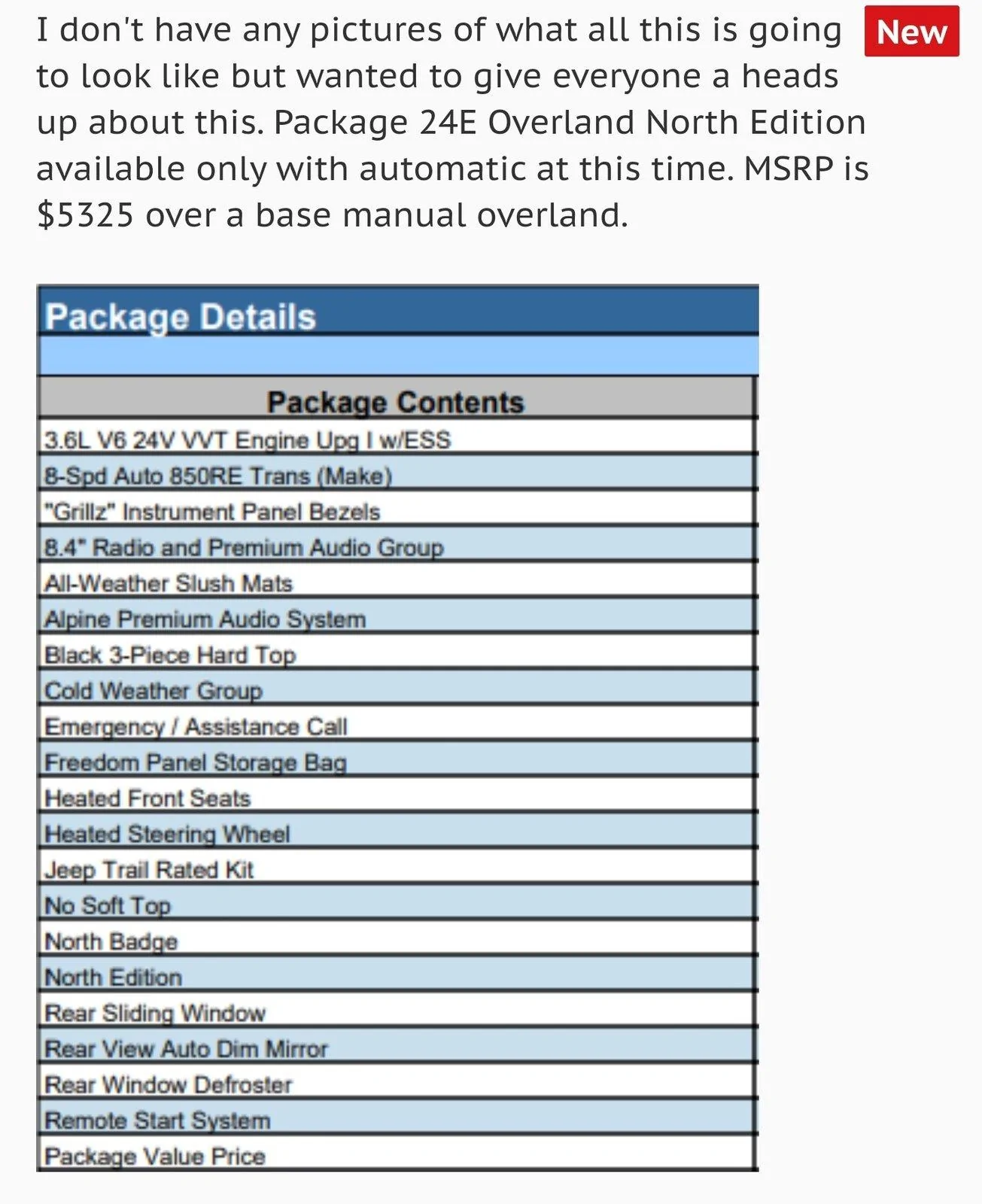 Jeep Gladiator 8.4" system now available on Sport Screenshot_20191110-090407_1