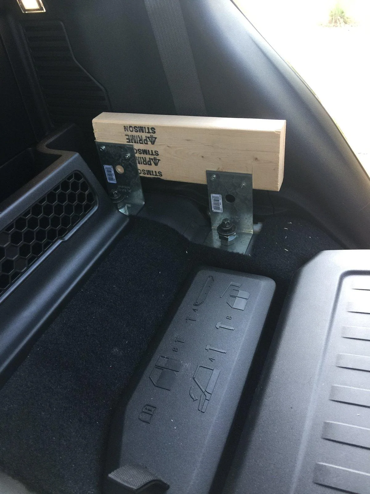 Jeep Gladiator Rear Seat Platform (After Rear Seat Removal - Rear Seat Delete) 2019-10-18 IMG_2399