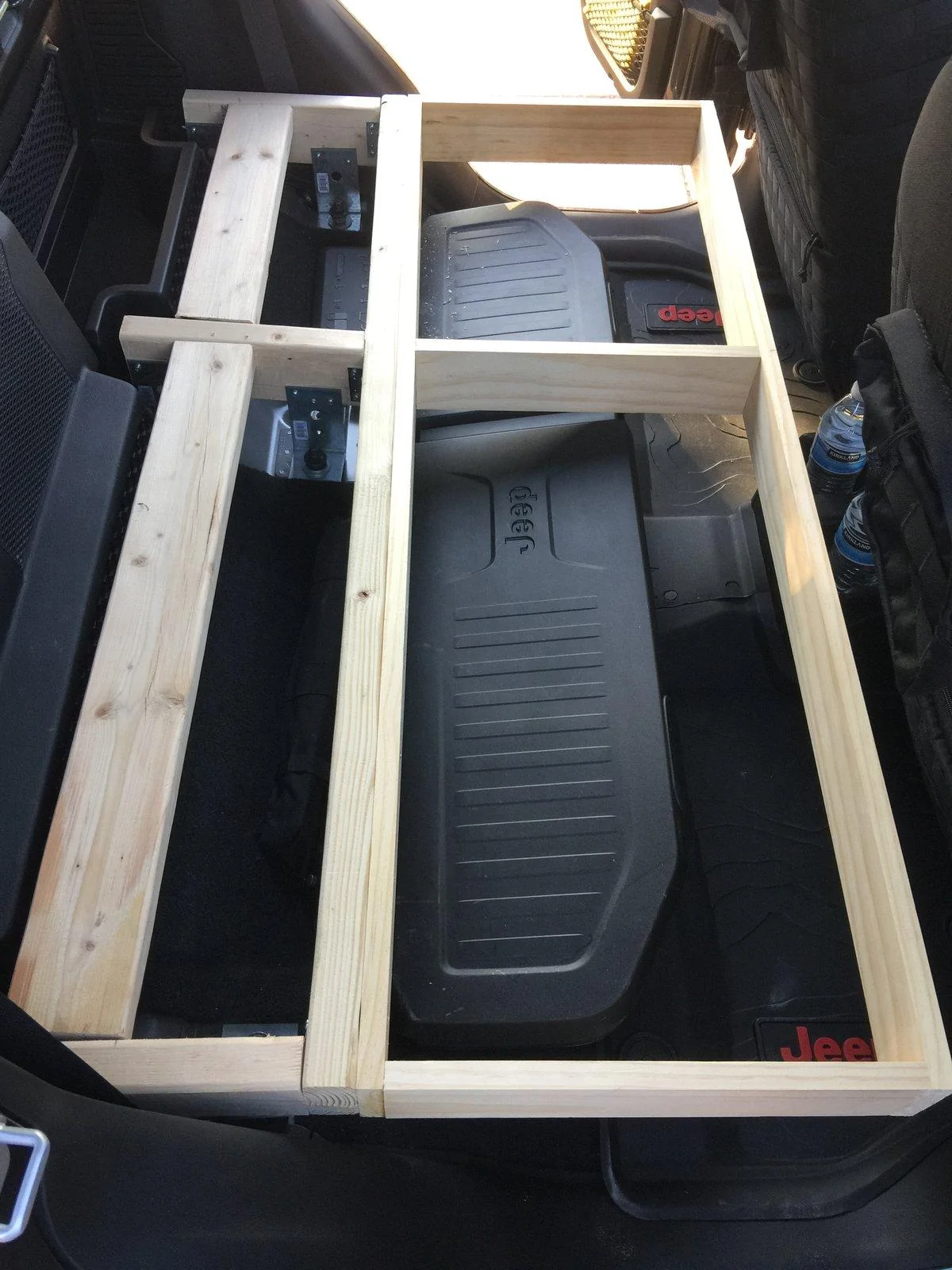 Jeep Gladiator Rear Seat Platform (After Rear Seat Removal - Rear Seat Delete) 2019-10-27 IMG_2461