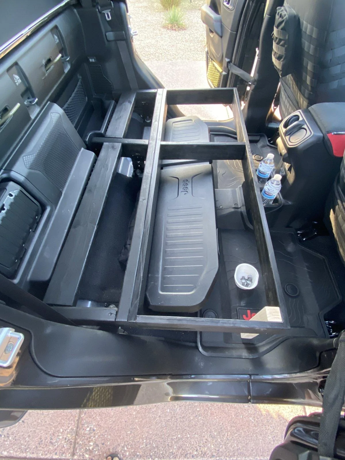 Jeep Gladiator Rear Seat Platform (After Rear Seat Removal - Rear Seat Delete) 2019-11-03 IMG_7164