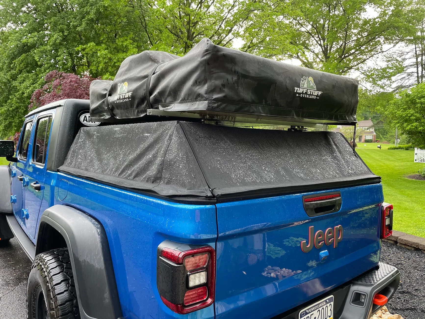 Jeep Gladiator Half cap/topper/exo-skeleton over bed rack IMG_0741_Original