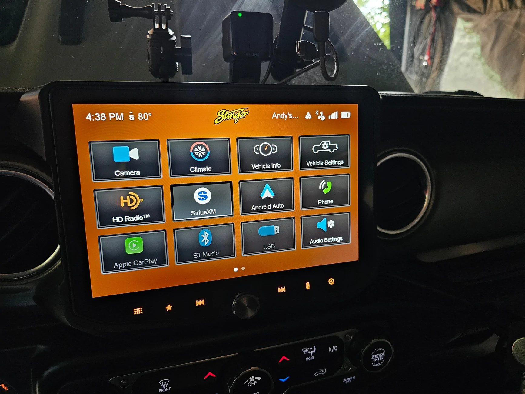 Jeep Gladiator For those of you with a Stinger head unit... 20250828_163838
