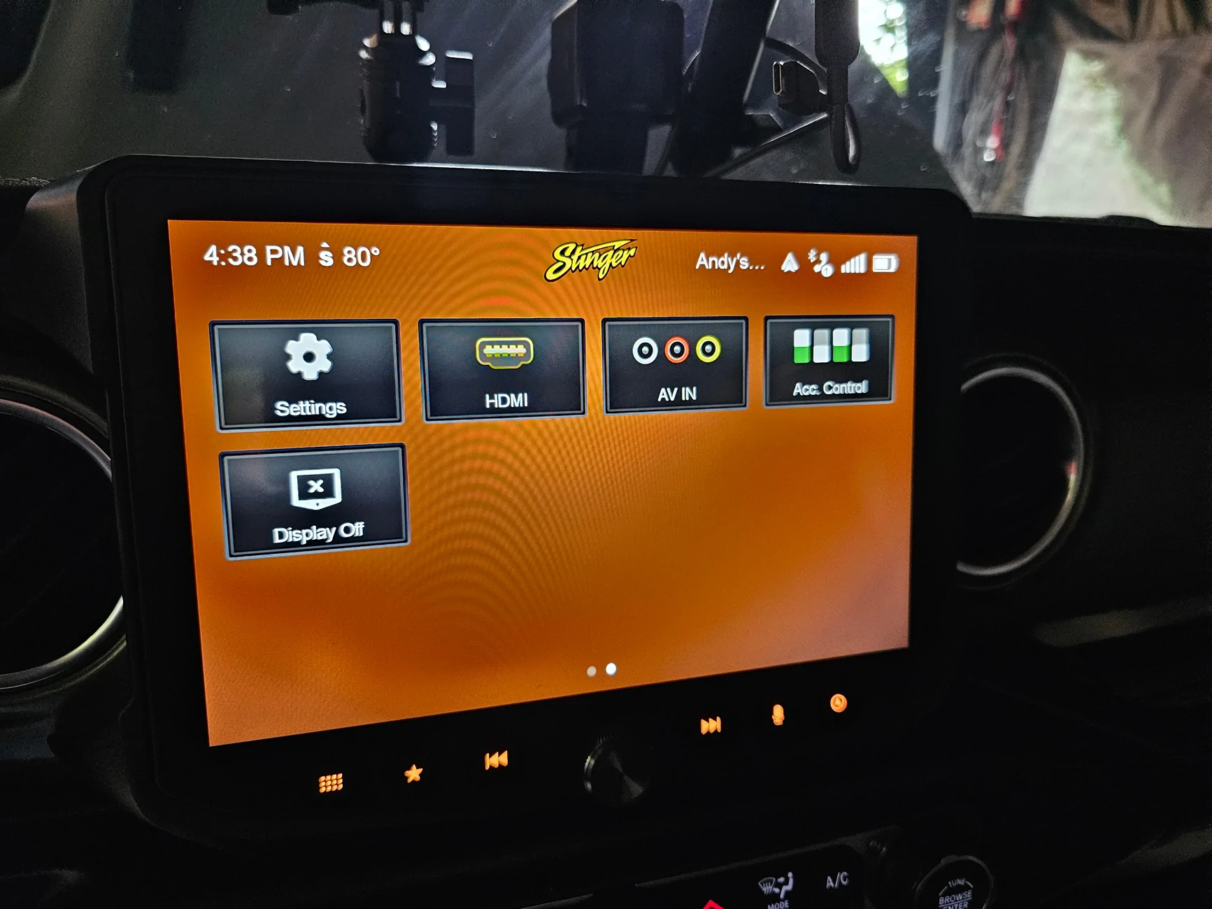 Jeep Gladiator For those of you with a Stinger head unit... 20250828_163848