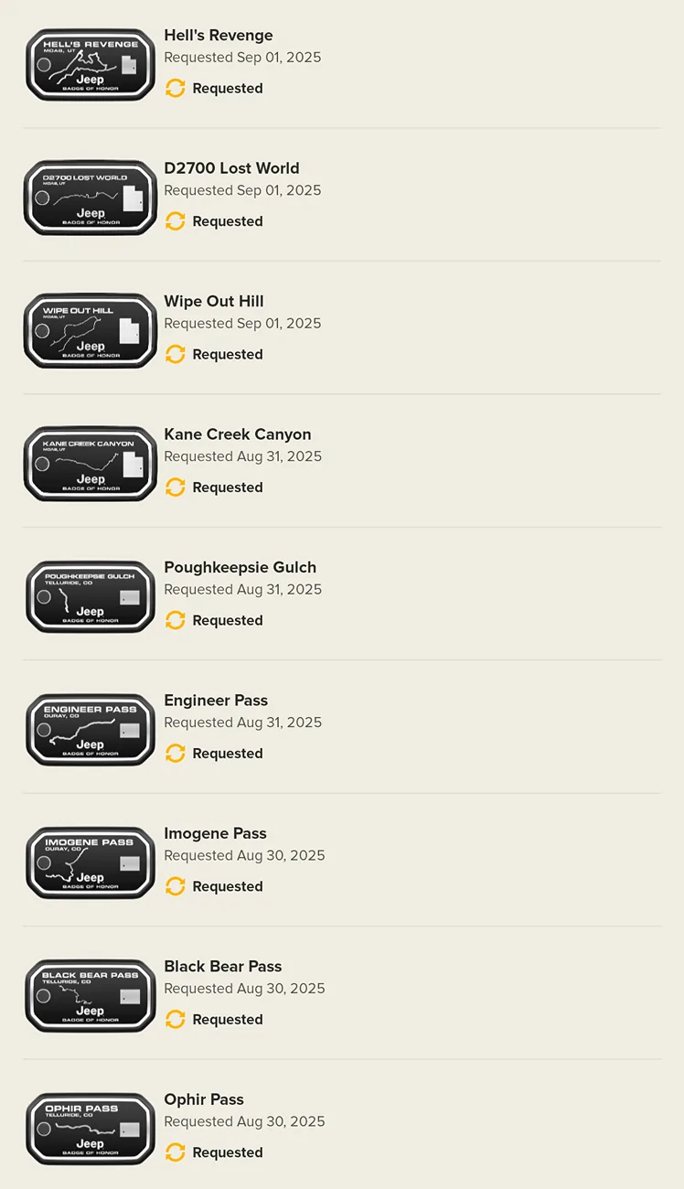 Jeep Gladiator What did you do WITH your Gladiator today? Screenshot_20250831-190308