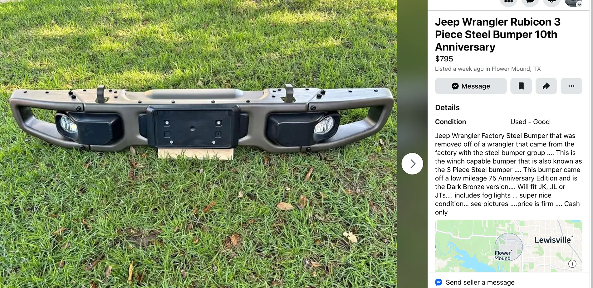 Jeep Gladiator Ebay "OEM Steel Bumper" vs Rugged Ridge Spartacus Bumper 1756733314557-2d