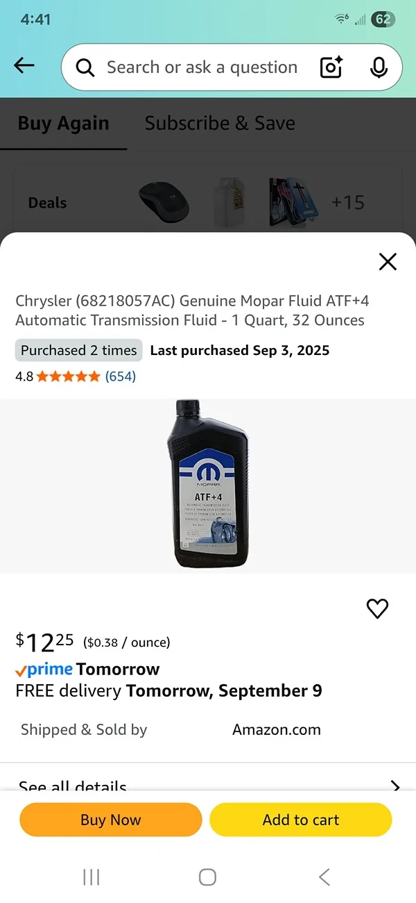 Jeep Gladiator Transfer case Nightmare Screenshot_20250908_044130_Amazon Shopping