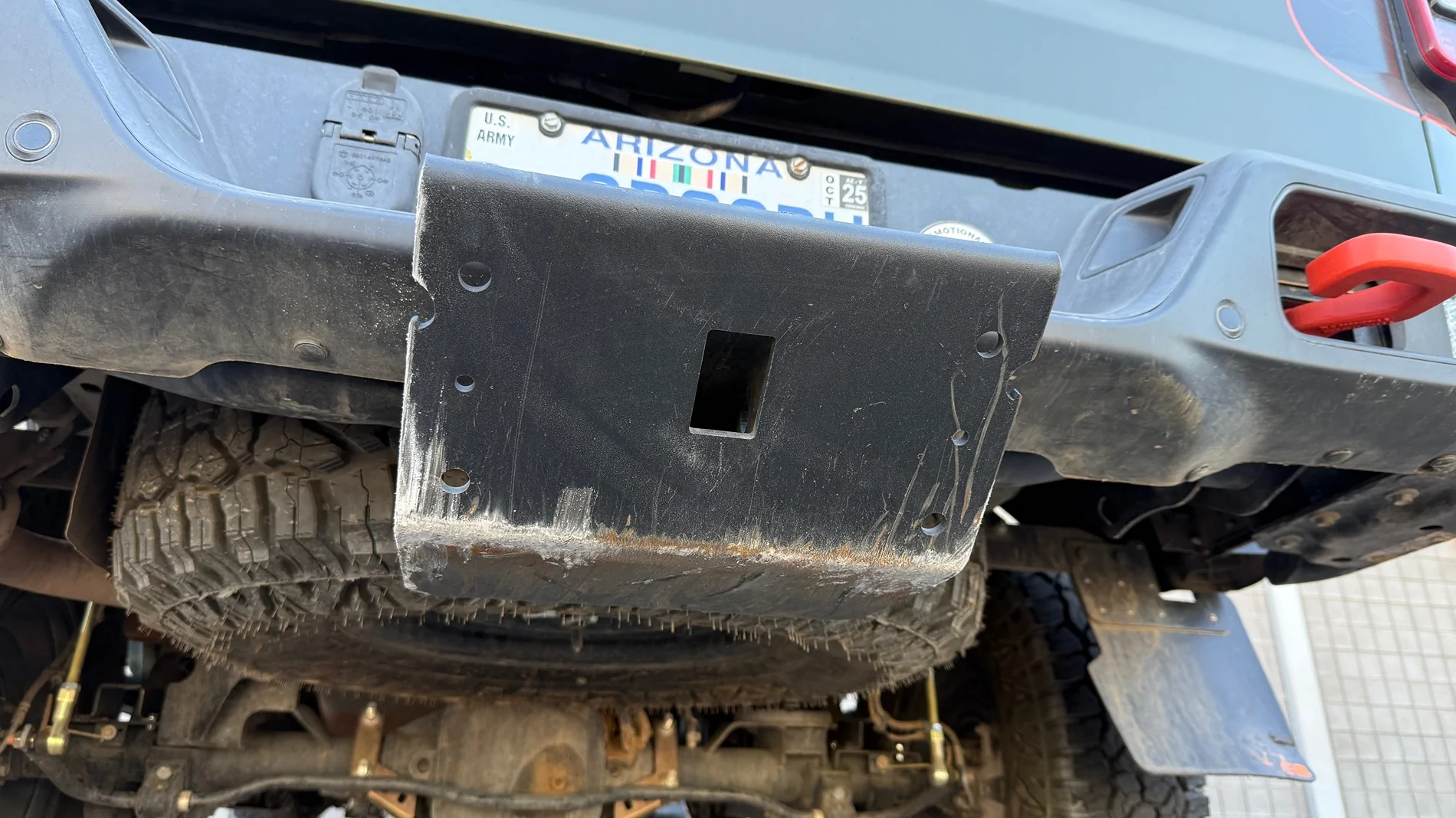 Jeep Gladiator Receiver Skid Plate IMG_0366