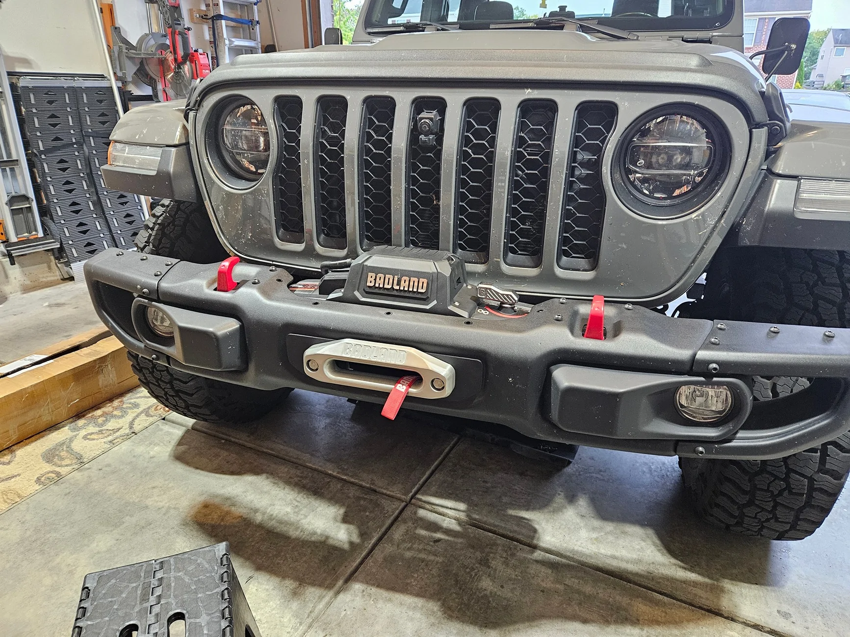 Jeep Gladiator Badland Apex 12,000 lb. Winch installed 20250913_183017