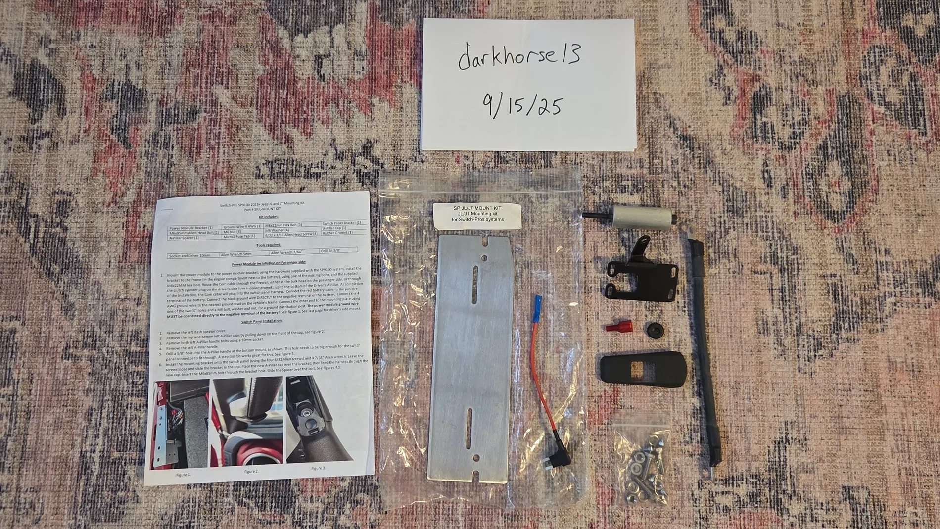 Jeep Gladiator Switch-Pros Jeep JL/JT Grab Handle Mounting Kit 20250915_155827