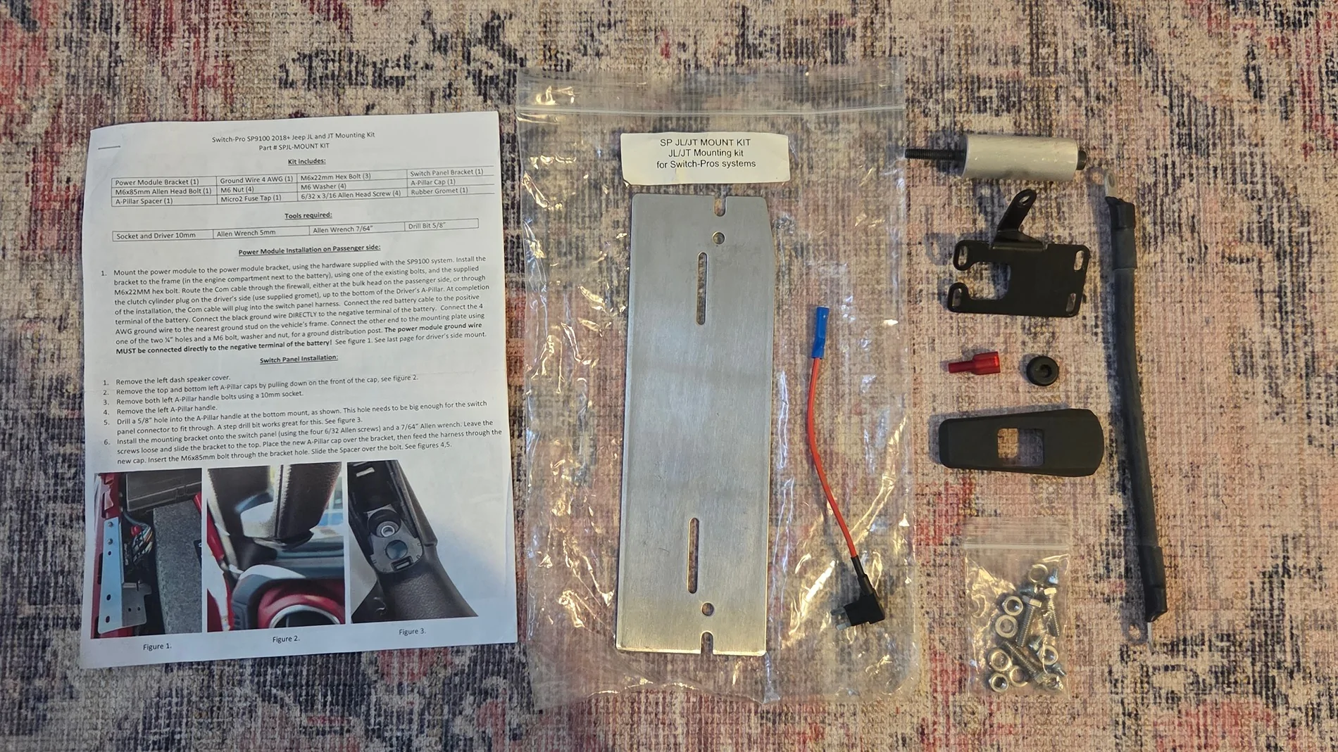 Jeep Gladiator Switch-Pros Jeep JL/JT Grab Handle Mounting Kit 20250915_155909