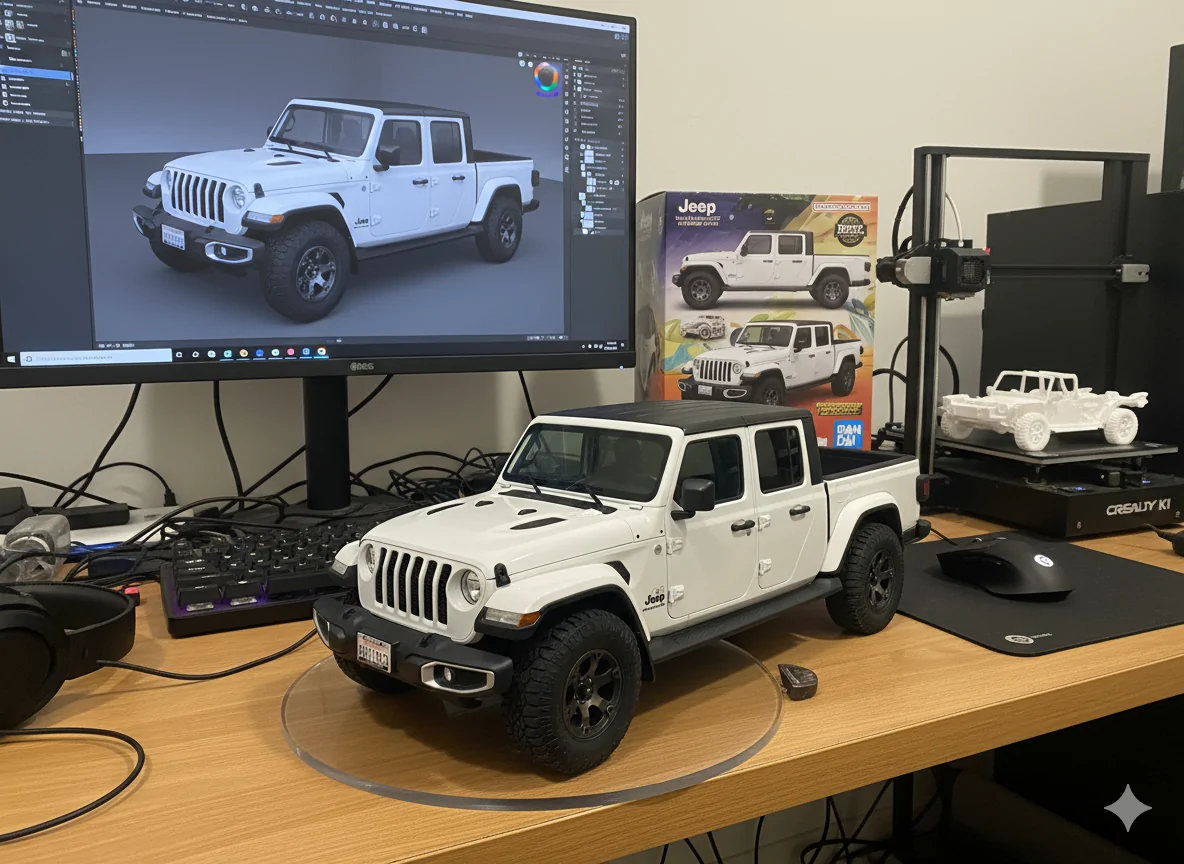 Jeep Gladiator Fun way to make an AI picture of your Jeep - Try This: Gemini_Generated_Image_2getce2getce2get