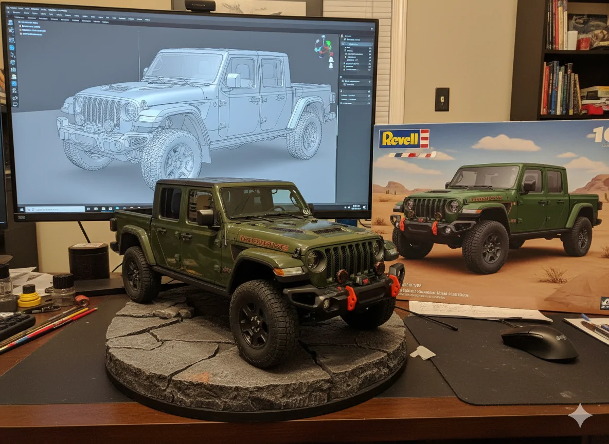 Jeep Gladiator Fun way to make an AI picture of your Jeep - Try This: Gemini_Generated_Image_ovldd6ovldd6ovld