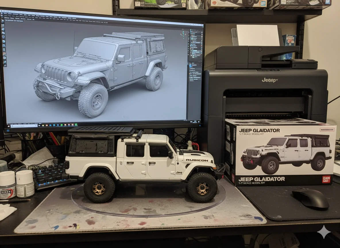 Jeep Gladiator Fun way to make an AI picture of your Jeep - Try This: 1758053637220