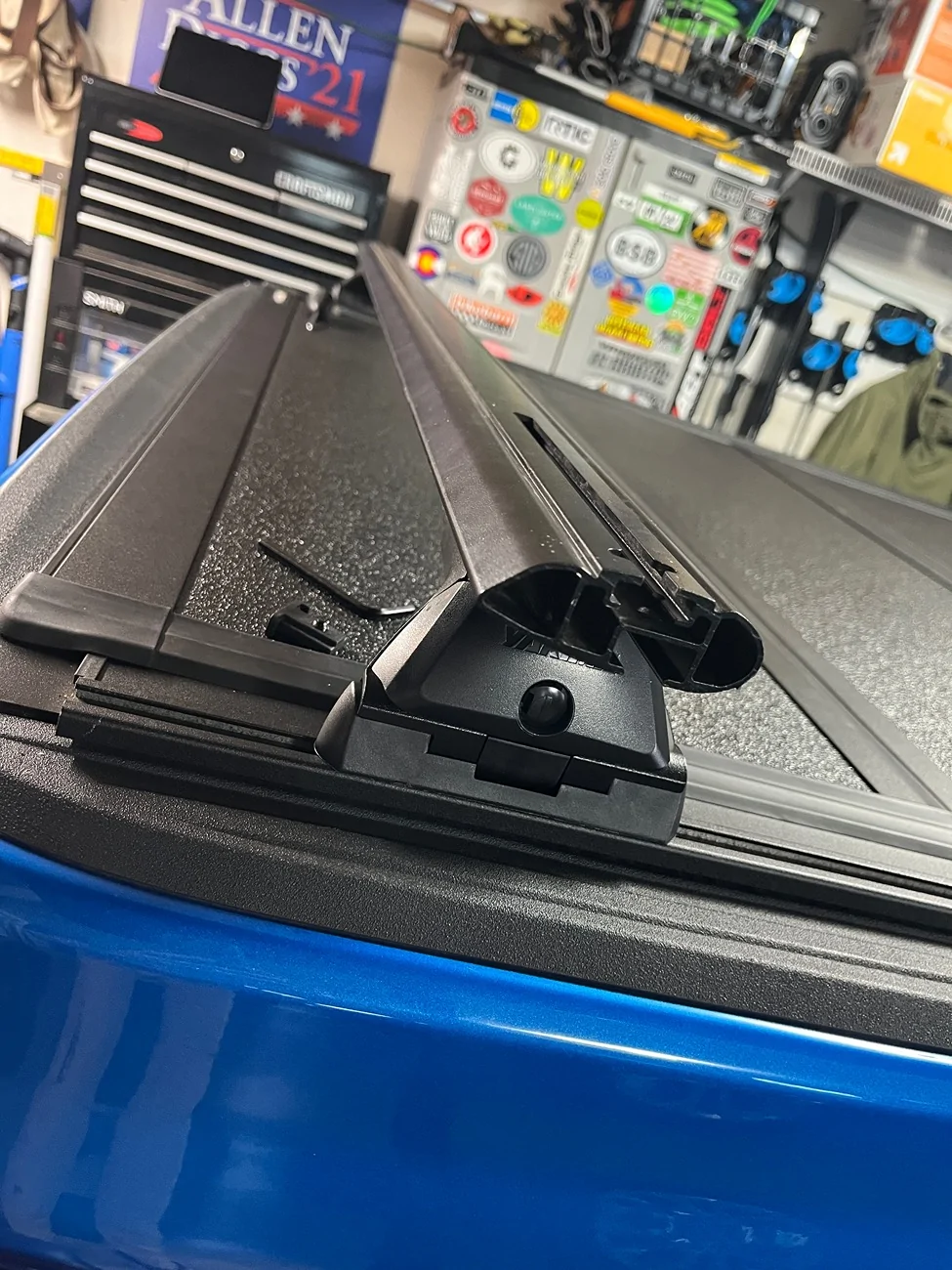 Jeep Gladiator Adapted JLU Mopar (Yakima) Roof Rack for MX4 TS Bed Cover IMG_4210