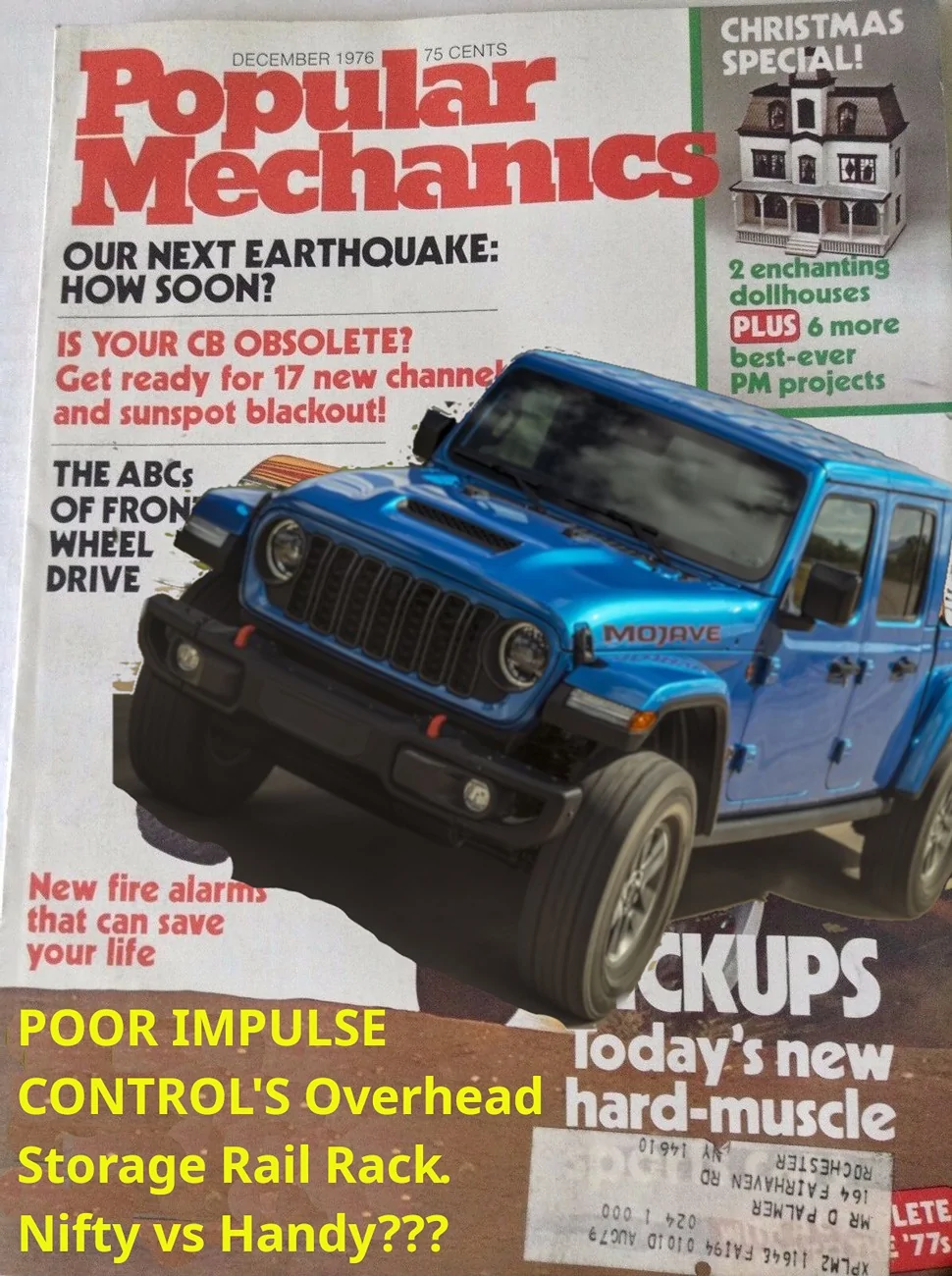 Jeep Gladiator DIY Front Overhead Storage Rail System for a Jeep Gladiator (Updated with pictures) Cover