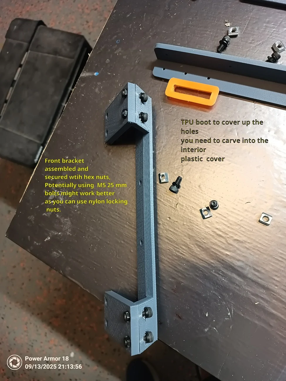 Jeep Gladiator DIY Front Overhead Storage Rail System for a Jeep Gladiator (Updated with pictures) Front bracket_assm_pt_2