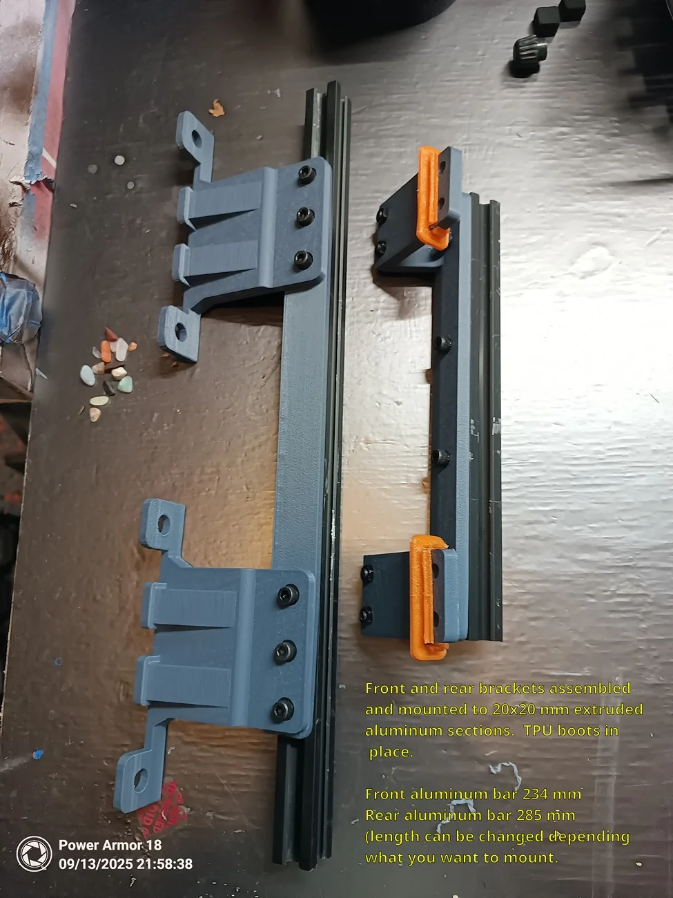 Jeep Gladiator DIY Front Overhead Storage Rail System for a Jeep Gladiator (Updated with pictures) bracket_assmed