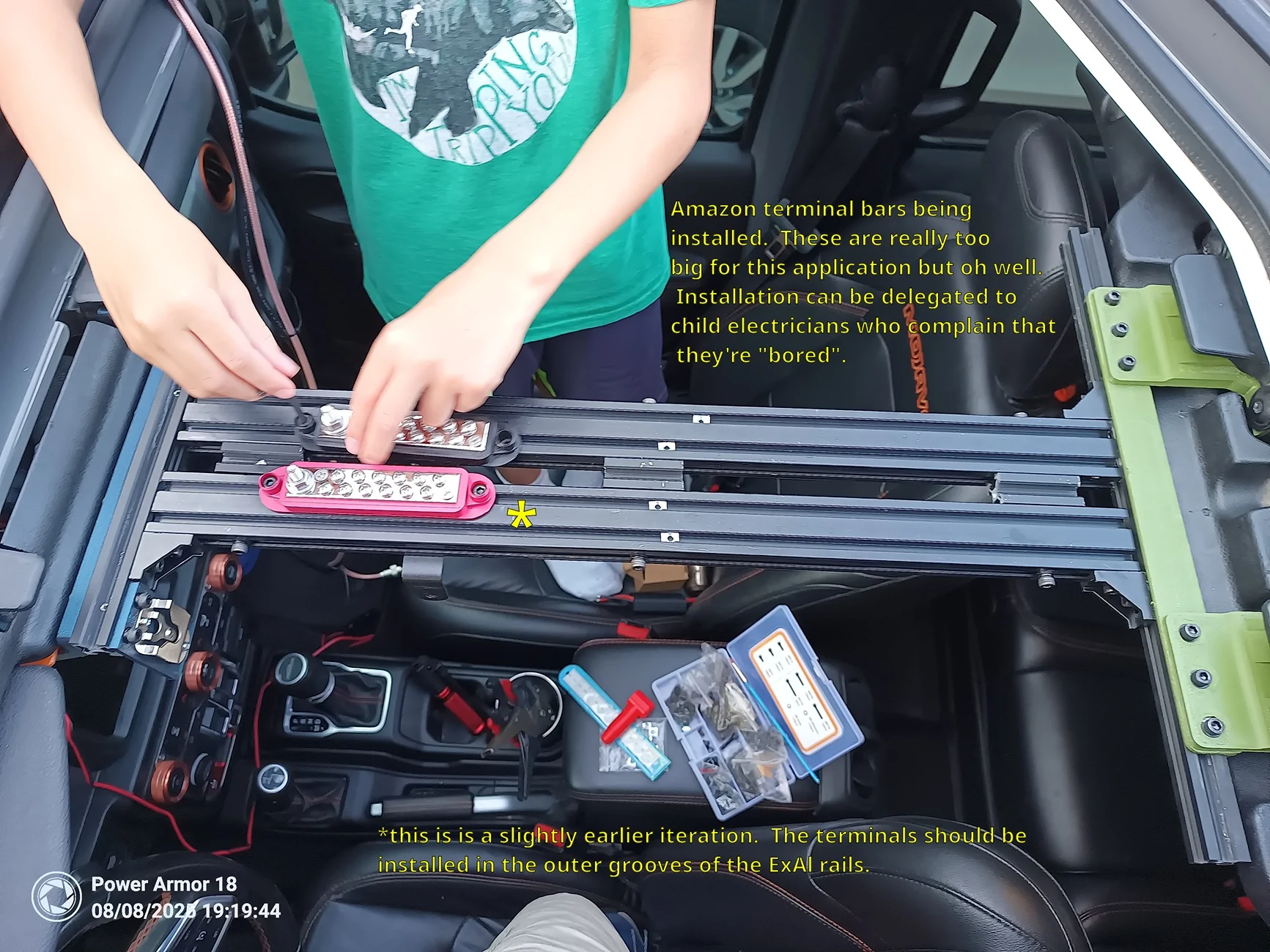 Jeep Gladiator DIY Front Overhead Storage Rail System for a Jeep Gladiator (Updated with pictures) terminal_bar_inst